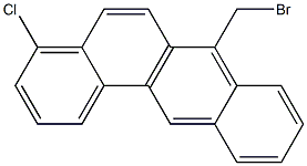 4-CHLORO-7-BROMOMETHYLBENZANTHRACENE Struktur