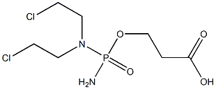 HYDRACRYLICACID,N,N-BIS(2-CHLORETHYL)PHOSPHORODIAMIDATE Struktur