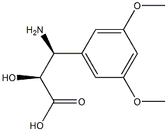 (2S,3S)-3-Amino-2-hydroxy-3-(3,5-dimethoxy-phenyl)-propanoic acid Struktur