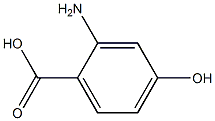 2-amino-4-hydroxybenzoic acid Struktur