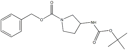 n-cbz-3-boc-amino Pyrrolidine Struktur