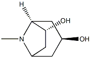 (1S,3S,7R)-8-methyl-8-azabicyclo[3.2.1]octane-3,7-diol Struktur