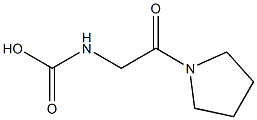 (2-Pyrrolidin-1-yl-2-oxo-ethyl)-carbamic acid Struktur