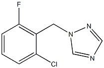 1-(2-Chloro-6-fluoro-benzyl)-1H-[1,2,4]triazol- Struktur