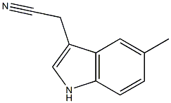 (5-methyl-1H-indol-3-yl)acetonitrile Struktur