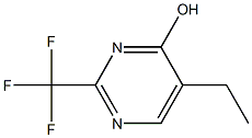 5-ethyl-2-(trifluoromethyl)pyrimidin-4-ol Struktur