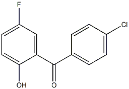 (4-chlorophenyl) (5-fluoro-2-hydroxyphenyl)methanone Struktur