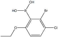 2-溴-6-乙氧基-3-氯苯硼酸, , 結(jié)構(gòu)式