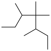 3,4,4,5-tetramethylheptane Struktur