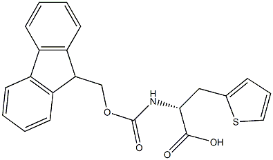 (2R)-2-{[(9H-FLUOREN-9-YLMETHOXY)CARBONYL]AMINO}-3-THIEN-2-YLPROPANOIC ACID, 98% Struktur