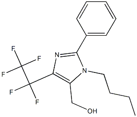 (3-BUTYL-5-PENTAFLUOROETHYL-2-PHENYL-3H-IMIDAZOL-4-YL)-METHANOL Struktur