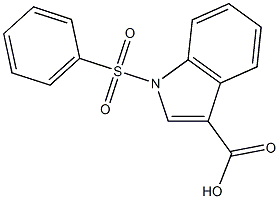 1-PHENYLSULFONYLINDOLE-3-CARBOXYLIC ACID Struktur