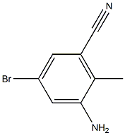 2-AMINO-4-BROMO-6-CYANOTOLUENE Struktur