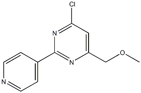 4-CHLORO-6-(METHOXYMETHYL)-2-(4-PYRIDYL)PYRIMIDINE Struktur