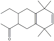 1-(3-ethyl-5,5,8,8-tetramethyl-tetralin-2-yl)ethanone Struktur