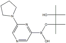 6-(PYRROLIDIN-1-YL)PYRAZINE-2-BORONIC ACID PINACOL ESTER Struktur