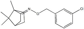 1,7,7-TRIMETHYL-BICYCLO[2.2.1]HEPTAN-2-ONE O-(3-CHLORO-BENZYL)-OXIME Struktur