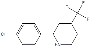 2-(4-CHLOROPHENYL)-4-(TRIFLUOROMETHYL)PIPERIDINE Struktur