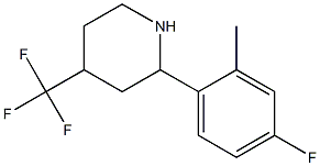 2-(4-FLUORO-2-METHYLPHENYL)-4-(TRIFLUOROMETHYL)PIPERIDINE Struktur