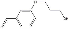 3-(3-HYDROXYPROPOXY)BENZALDEHYDE Struktur