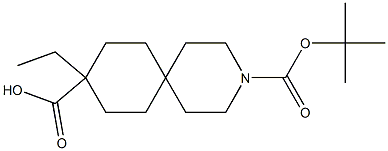 3-TERT-BUTYL 9-ETHYL 3-AZASPIRO[5.5]UNDECANE-3,9-DICARBOXYLATE Struktur