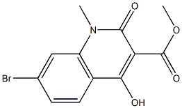 METHYL 7-BROMO-4-HYDROXY-1-METHY-2-OXO-1,2-DIHYDROQUINOLINE-3-CARBOXYLATE Structure