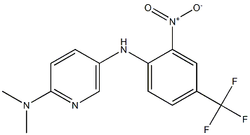 N2,N2-DIMETHYL-N5-(2-NITRO-4-TRIFLUOROMETHYL-PHENYL)-PYRIDINE-2,5-DIAMINE Struktur