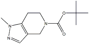 TERT-BUTYL 1-METHYL-1,4,6,7-TETRAHYDRO-5H-PYRAZOLO[4,3-C]PYRIDINE-5-CARBOXYLATE Struktur