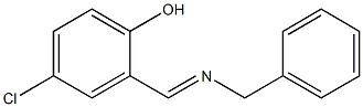 2-[(benzylimino)methyl]-4-chlorophenol Struktur