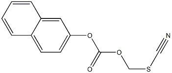 2-naphthyl thiocyanatomethyl carbonate Struktur