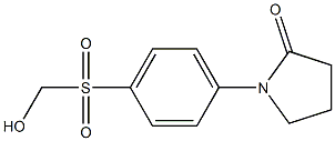 1-{4-[(hydroxymethyl)sulfonyl]phenyl}pyrrolidin-2-one Struktur