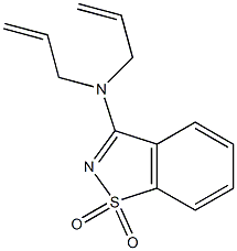 3-(diallylamino)-1H-1,2-benzisothiazole-1,1-dione Struktur