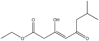 ethyl (Z)-3-hydroxy-7-methyl-5-oxo-3-octenoate Struktur