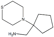 (1-thiomorpholin-4-ylcyclopentyl)methylamine Struktur