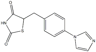 5-[4-(1H-imidazol-1-yl)benzyl]-1,3-thiazolane-2,4-dione Struktur