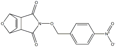 4-[(4-nitrobenzyl)oxy]-10-oxa-4-azatricyclo[5.2.1.0~2,6~]dec-8-ene-3,5-dione Struktur