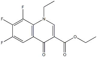 ethyl 1-ethyl-6,7,8-trifluoro-4-oxo-1,4-dihydroquinoline-3-carboxylate Struktur