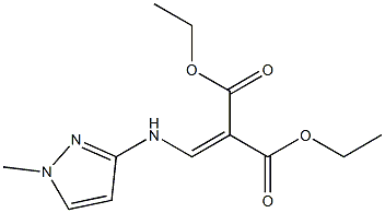 diethyl 2-{[(1-methyl-1H-pyrazol-3-yl)amino]methylidene}malonate Struktur