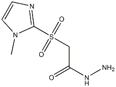 2-[(1-methyl-1H-imidazol-2-yl)sulfonyl]ethanohydrazide Struktur