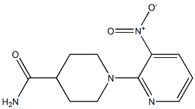 1-(3-nitro-2-pyridyl)piperidine-4-carboxamide Struktur