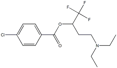 3-(diethylamino)-1-(trifluoromethyl)propyl 4-chlorobenzoate Struktur