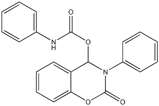 2-oxo-3-phenyl-3,4-dihydro-2H-1,3-benzoxazin-4-yl N-phenylcarbamate Struktur