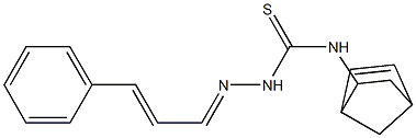 N1-bicyclo[2.2.1]hept-5-en-2-yl-2-(3-phenylprop-2-enylidene)hydrazine-1-carbothioamide Struktur