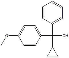 cyclopropyl(4-methoxyphenyl)phenylmethanol Struktur