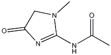 N1-(1-methyl-4-oxo-4,5-dihydro-1H-imidazol-2-yl)acetamide Struktur