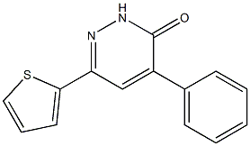 4-phenyl-6-(2-thienyl)-2,3-dihydropyridazin-3-one Struktur