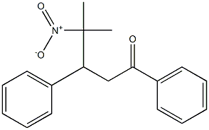 4-methyl-4-nitro-1,3-diphenylpentan-1-one Struktur