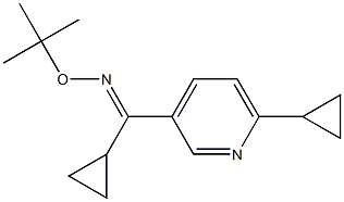 cyclopropyl(6-cyclopropyl-3-pyridinyl)methanone O-(tert-butyl)oxime Struktur