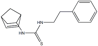 N-bicyclo[2.2.1]hept-5-en-2-yl-N'-phenethylthiourea Struktur