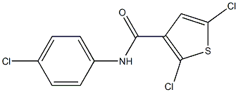 N3-(4-chlorophenyl)-2,5-dichlorothiophene-3-carboxamide Struktur